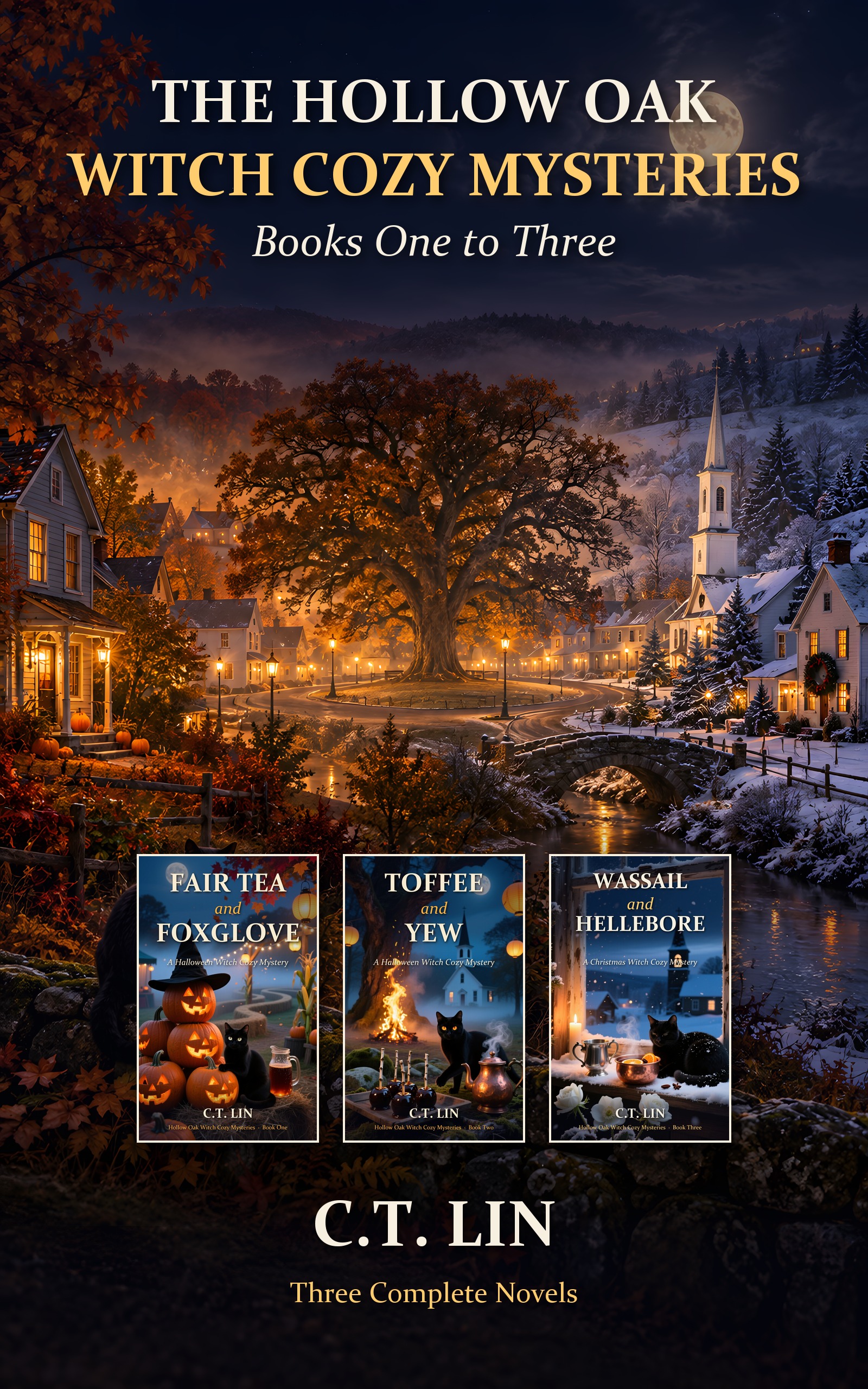Cover of The Hollow Oak Witch Cozy Mysteries: Books 1-3